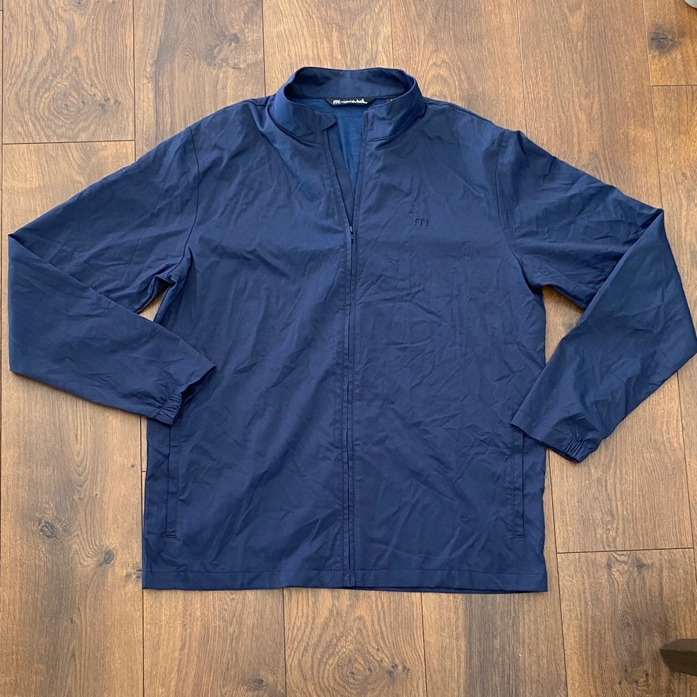 TravisMathew Surfside Full Zip Jacket Vintage Indigo Men’s Large